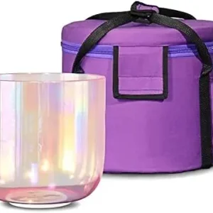 F Note Pink Cosmic Heart Chakra Quartz Singing Bowl