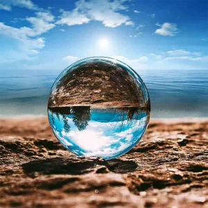 50mm Natural Clear Quartz Stone Glass Sphere