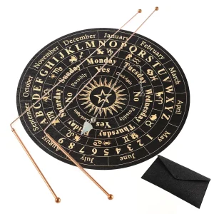2 PCS Divining Rods+Dowsing Pendulum + Divination Mat