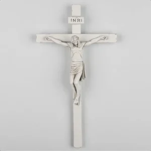 Devoted Walls Handmade White Crucifix