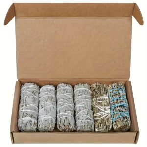 1 Set Herbal Aromatherapy Bundle, Sage, Mugwort, Lavender, Rosemary Sticks